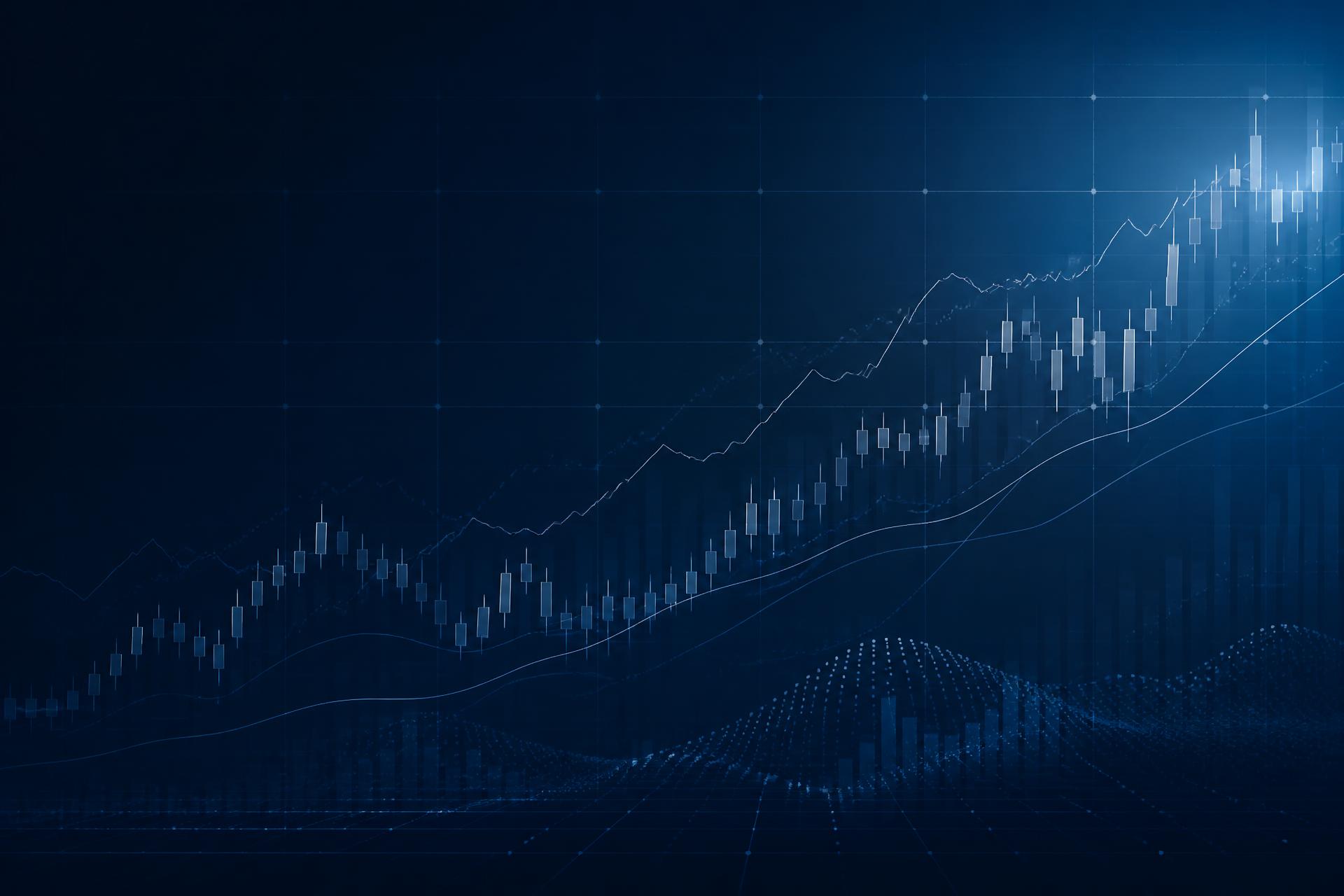 Representação gráfica de análise do mercado de capitais
